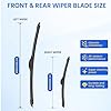 ANIKLUIM® 24" + 14" Windshield Wiper Blades for Nissan Versa 2012-2019 | All-Season Rubber Wipers Replacement | J-Hook Easy Snap-On Installation (2 Pack) #4