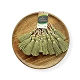 Zippy Flora Mini Cotton Tassels for Dress/DIY/Craft Project/Cushion/Throws & Decor (with Wooden Bead