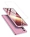 JOYTAG Kompatibel Samsung S20 FE Fan Edition Hülle,Handyhülle+Hartglas Glasfilm Schutzfolie 360 Grad Ultra dünn Alles inklusive Schutz 3 in 1 PC Telefon Cover case-Rosé Gold