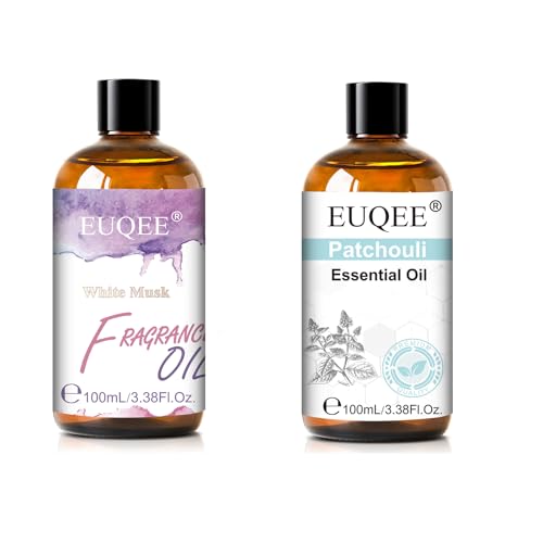 EUQEE 100ML White Musk Fragrance Oil y Patchouli Oil