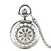 Taschenuhr Mit Kette  Taschenuhr Kleine Größe Mode Silber Blume Quarz Taschenuhr Halskette Anhänger Frauen Dame Geschenk,Dampf
