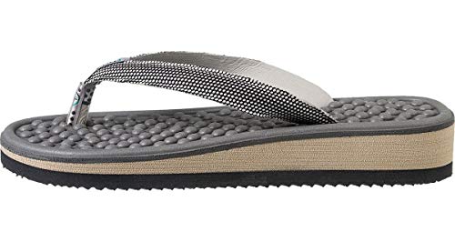 Chinelo Dedo Anabela Mundoflex Grafite Ref. 804 Tamanho:37/38