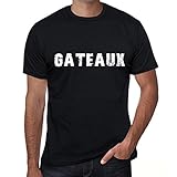 Camiseta Estampada para Hombre Gateaux T-Shirt Vintage Manga Corta Regalo Original Cumpleaños Diseño Gráfico Moda Negro Profundo M