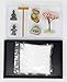 Nature's Mark, Mini Meditation Zen Garden Table Décor Kit with Accessories (8Lx5W Rectangle C)
