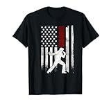 Drapeau américain Chantant Vieilli Musicien Patriotique USA T-Shirt