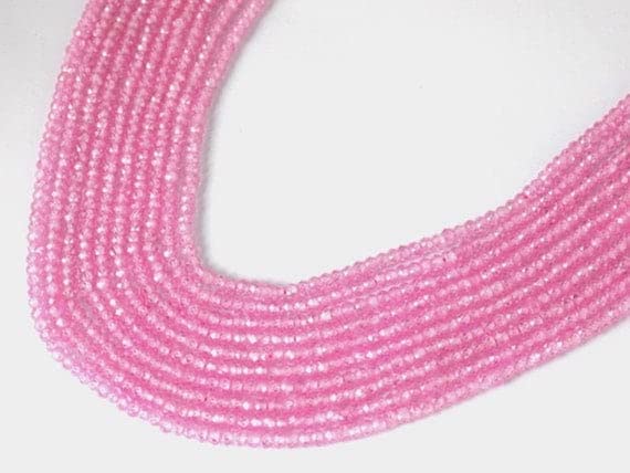 Quartz rose rondelle 3mm LKBEADS pour éviter les fils cassants et bijoux ternes