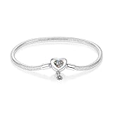 Pandach Armband Damen 925 Sterling Silber, Armbänder Moments Schlangen-Gliederarmband Armkette Valentinstag Muttertag Geburtstags Weihnachten Geschenk für Frauen Freundin Mama