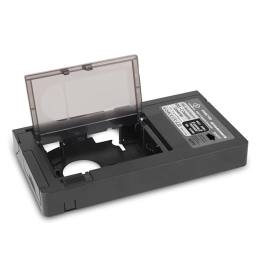 OAWMWAOA VHS-C Cassette Adapter Compatible with VHS-C SVHS Camcorders Motorized VHS Cassette Converter Not Compatible with 8mm / MiniDV / Hi8
