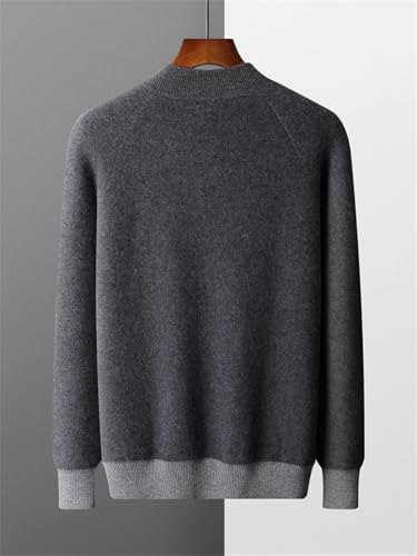 Men Casual Stand Collar Cardigan Men's Zipper Cardigan Thick Warm Casual Solid Color Knitwear Sweaters2