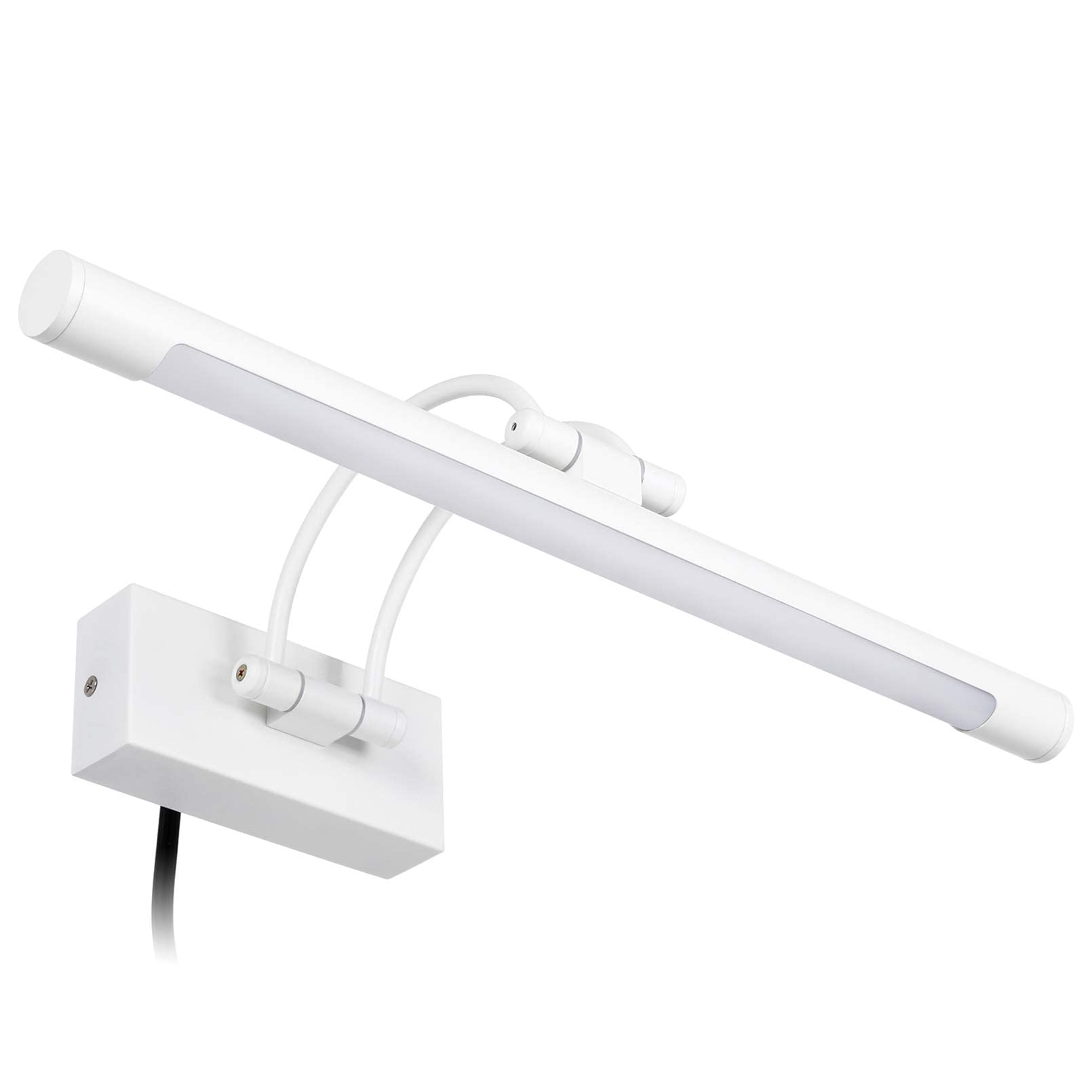 Lampada LED Quadri Quadri Lampade Lavoro Interamente in Metallo fari orientabili 8W Plug-n-Play e Cablaggio Rigido 3000K Bianco Caldo CRI90+ Illuminazione Artistica 560lm Bianco