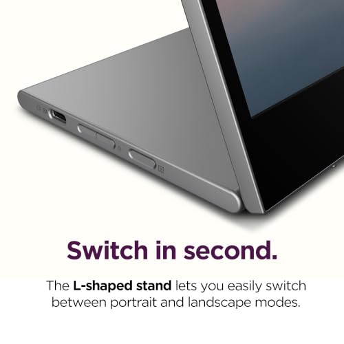 Image of Lenovo L16 Mobile Monitor 16 inch WUXGA IPS Display - 60Hz Refresh Rate - 6ms MPRT Response Time - TUV Rheinland Flicker Free and TUV Low Blue Light (Hardware Solution) - Eclipse Black /Luna Grey
