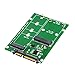 SinLoon 2 in 1 Combine Mini PCI-E M.2 NGFF & mSATA SSD to SATA 3.0 Adapter Converter (SATA3.0/M)