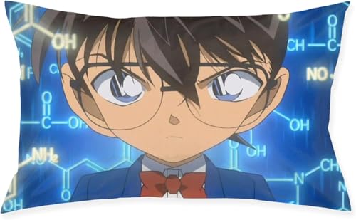 名探偵こなん 枕カバー ピローケース ホテル品質100%高質ポリエステルまくらカバー 防ダニ 抗菌 防臭 封筒式 まくらかばー 肌に優しい 軽量 洗える 柔らかい 枕かばー ソファクッションカバー 40*60cm(16"*24")