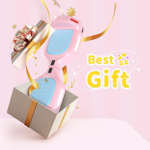 Image of SIMATE 6.5 inch Bluetooth Scooter, LED Lights & APP & Music Speaker, Long Battery Life, Gifts for Kids & Adults & Girls & Boys, for All Ages