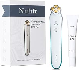 RF Radio Frequency Eye Skin Tighten and Anti Aging Device | Under Eye Bags | Eye Puffiness | Dark Circles | Crow's feet | Wrinkles and Fine Lines Removal, Home RF Anti Aging Machine for Eyes