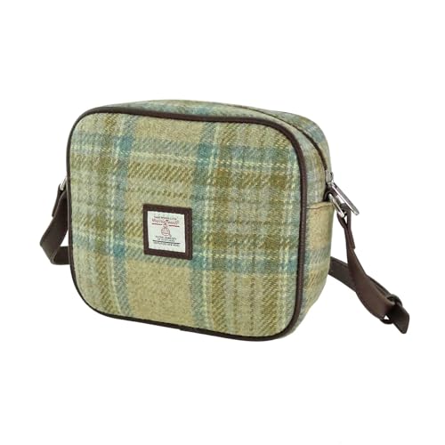 Image of Glen Appin Harris Tweed 'Almond' Mini Bag Birthday Gift (Beige Stewart)