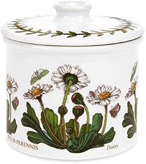 Portmeirion BG02312 Botanic Garden-Covered Sugar Bowl (Drum Shape), Ceramic, Multi Color
