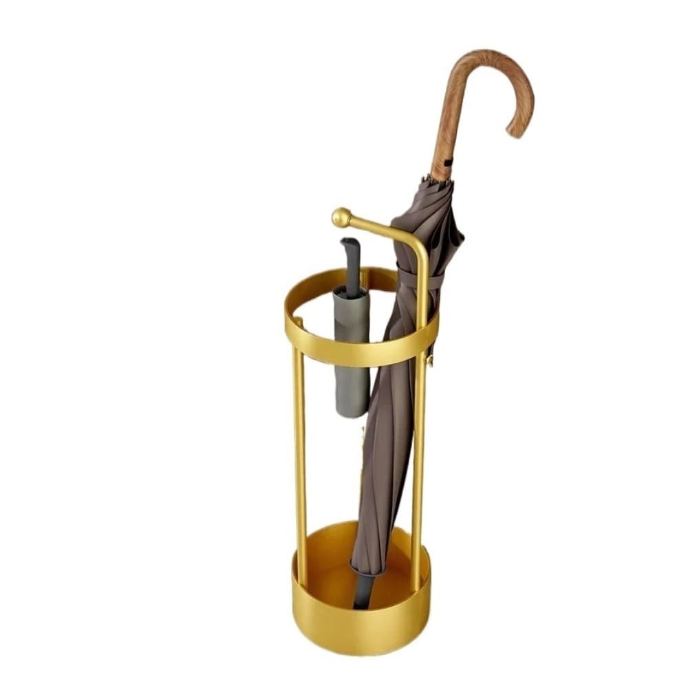 Support de parasol de rangement en fer avec châssis stable et robuste