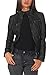 Produktbild Malito Damen Jacke | Kunstleder Jacke | Jacke mit Zipper | lässige Bikerjacke - Sakko - Jackett 5179 (XXL, schwarz)