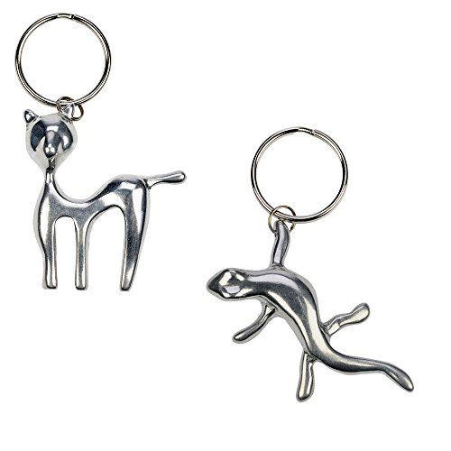 NETPROSHOP Animal Figures Key Ring Tag Aluminum, Choice:Gecko