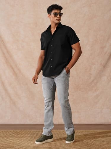 Image of WROGN Men's Straight Fit Jeans | Mid Rise | Jeans for Man