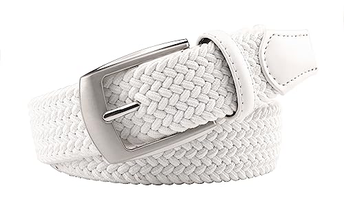 Image of Fabio Valenti Canvas Elastic Fabric Woven Stretch Braided Belts for Men Women Junior with Multicolored /Full Sizes