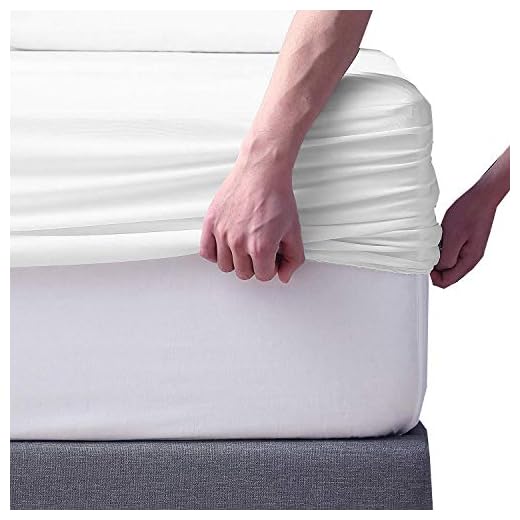 400 Thread Count 100 Percent Cotton Fitted Sheet Full-XL 15 Inch Deep Pocket Long Staple Cotton 1 Fitted Sheet Only White Solid Soft Breathable Sateen Weave Elastic All Around The Mattress