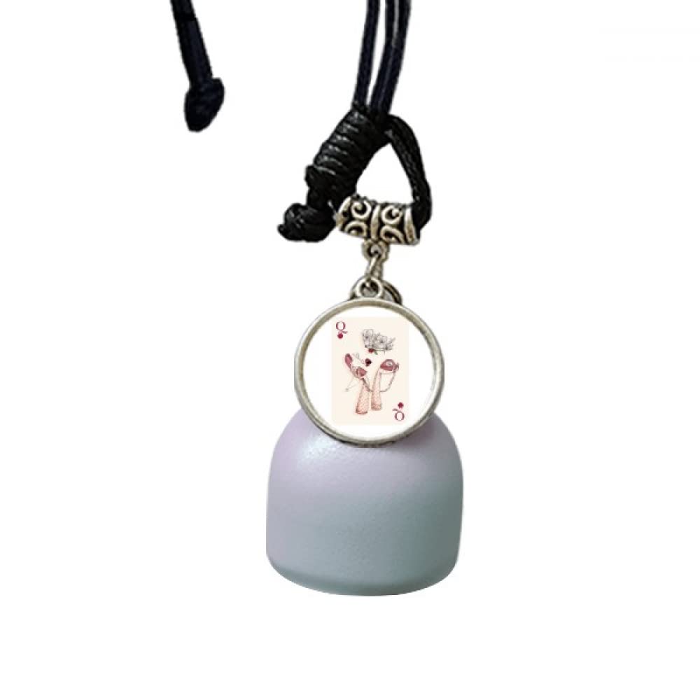 Pendentif de voiture carillon à vent cœur pour un habitacle zen