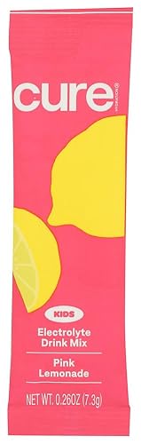 Cure Hydration, Hydration Mix Pink Lemonade Kids Single, 0.27 Ounce