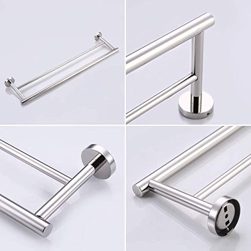 Kes 23.6-Inch Double Towel Bar Sus304 Stainless Steel Bathroom Kitchen Towel Holder Dual Towel Rail Rustproof Wall Mount Polished Finish, A2001S60 #TOP7