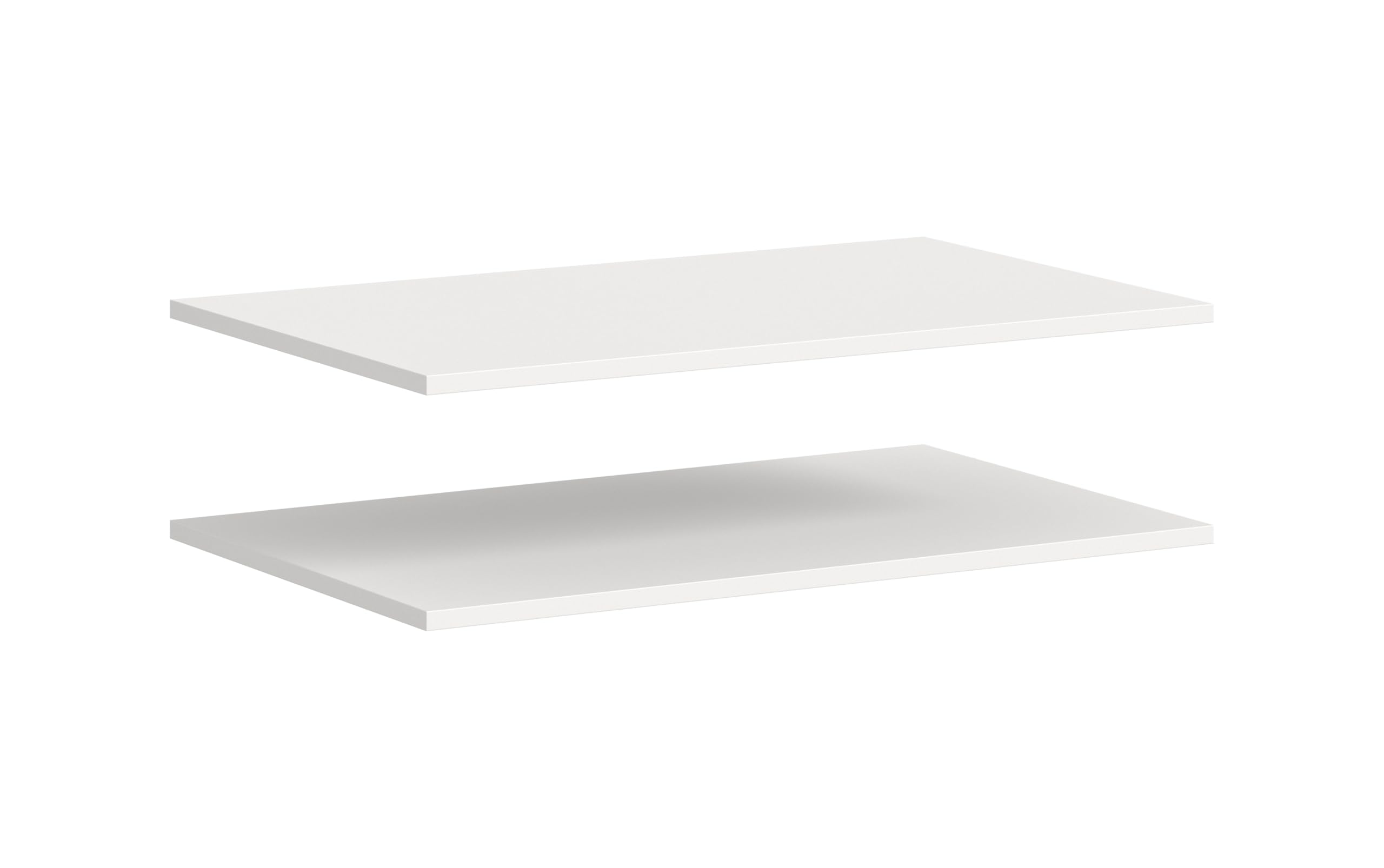 xonox.home – Schrank-Zubehör Einlegeboden-Set Kopenhagen 2X 78x48 cm in Weiß – 2er Pack Fachboden/Regalboden für 3-türigen Kleiderschrank – Optionales Zubehör für Ihre Schrankwand