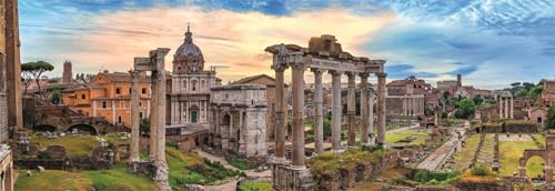 Puzzle 1000 pièces Panorama : Crépuscule sur 'Empire Éternel Clementoni Puzzles - vue 3