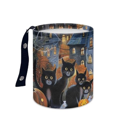 Image of Castle Cat Vehicle Trash Can Mini Car Trash Bin Car Organizer for Back Seat, Floor, or Hanging Headrest Car Decor Road Trip Essentials