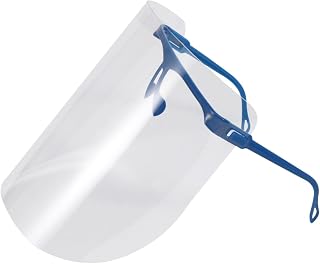 OSALADI Máscara Protetora Anti-Cuspir Máscara Facial Consumíveis Máscara Protetora Facial Azul Máscara Facial Isolada