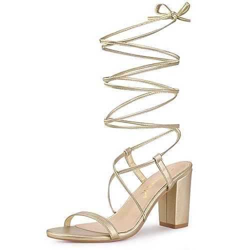 Sandales talon bloc et lacet cheville idéales pour mariages et soirées