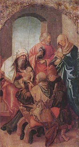 Tableaux graffiti art mural Hans Leonhard Schaufelein impression de la Circoncision du Christ 60x90cm