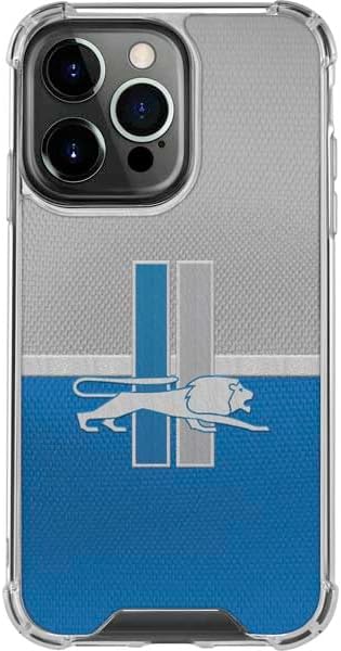 Skinit Clear Phone Case Compatible with iPhone 16 Pro Max - Officially Licensed NFL Detroit Lions Vintage Design