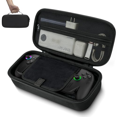 G-STORY Large Capacity Carrying Case for ROG XBOX ALLY X&ROG XBOX ALLY 7" 2025 Handheld, Hard EVA Travel Bag Gaming PC Console, Storage Pouch with Battery Bank Cable Pocket & Accessories Compartment by G-STORY - Used condition - US$18.89