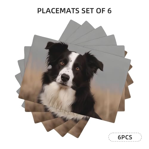 Set de table Border Collie antitache résistant pour en finir avec les corvées - 3