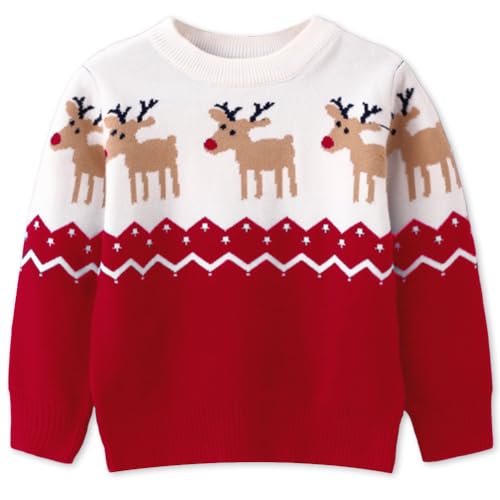 Remimi Kids Christmas Sweater for Toddler Girls Boys Holiday Pullover Top