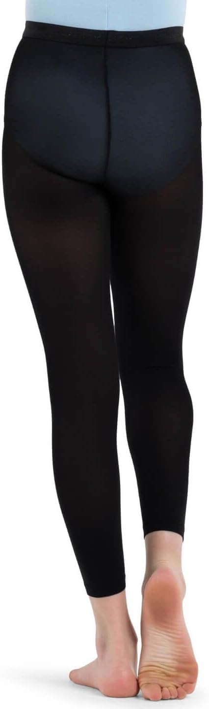 Capezio Girls' Hold & Stretch Footless Tight Socks