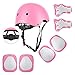 Wayin Sets de Protection Rollers avec Casque Vélo Enfant Réglable pour Skateboard Cyclisme Garcon Fille