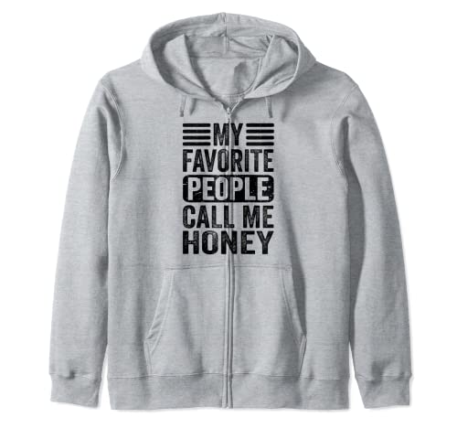 My Favorite People Call Me Honey Retro Mothers Day Funny Mom Sudadera con Capucha