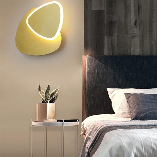 Aplique de Pared LED Minimalista Ultrafino Lámpara de Diseño Geométrico Dorado 6