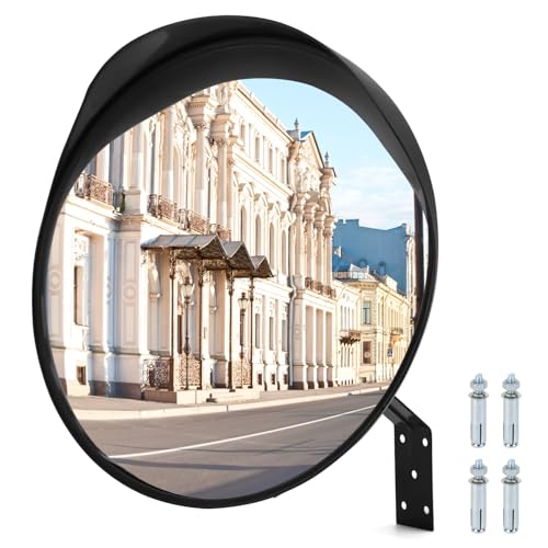 QWORK® 40 cm Sicherheitsspiegel, Verkehrsspiegel...