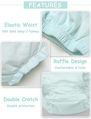 AUBIG Baby Boys Girls Bloomers Toddler Toilet Pee Potty Training Pants Cotton Underwear Ruffle Underpants Breathable Panties3