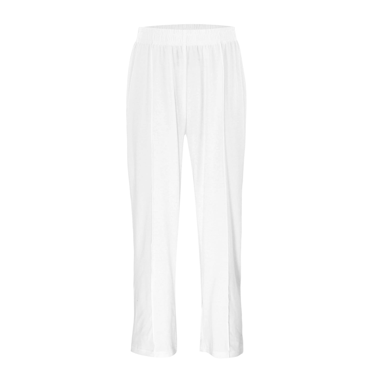 Generisch Pantalones largos de color liso para niños, pantalones largos con cintura elástica cómoda para el día a día, para jugar y para la escuela