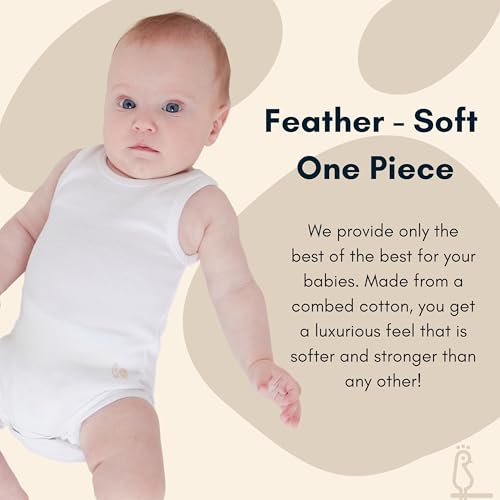 Feathers Baby Super Soft Cotton Onepiece Bodysuit Undershirt2