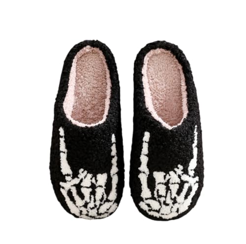 Image of LNERIP Slippers Winter Womens Mens Fluffy Plush Slippers Animals Cute Cartoon House Slippers Cuddly Warm Shoes Indoor Outdoor Girls Women