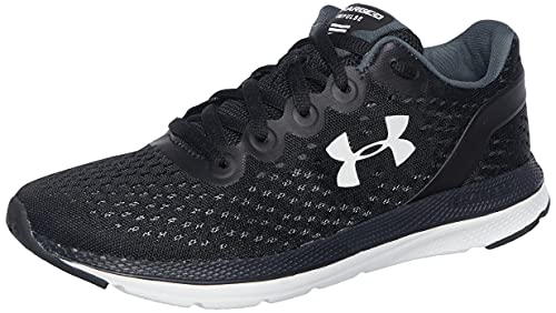 Under Armour Women’s Charged Impulse Running Shoe, Black (002)/White, 9